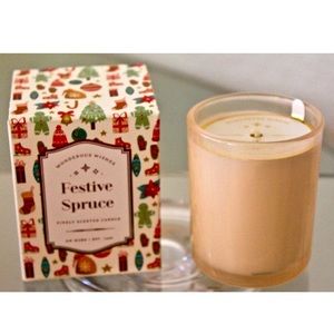 DW HOME CANDLE FESTIVE SPRUCE SCENTED CHRISTMAS NEW
